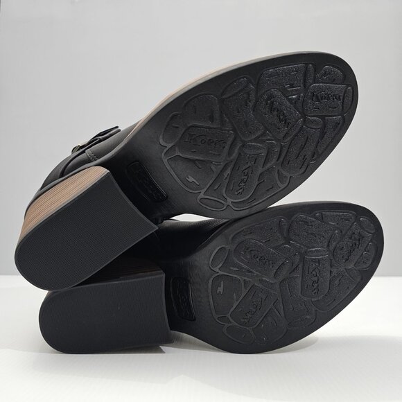 NEW Korks Kork Ease Heidi Ankle Bootie Womens 9.5 Black Block Heel Fall Everyday - Picture 12 of 14